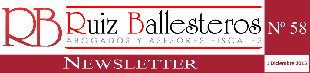 Newsletter nº 58 | 1 Diciembre 2015