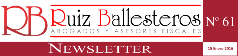 Newsletter nº 61 | 15 Enero 2016