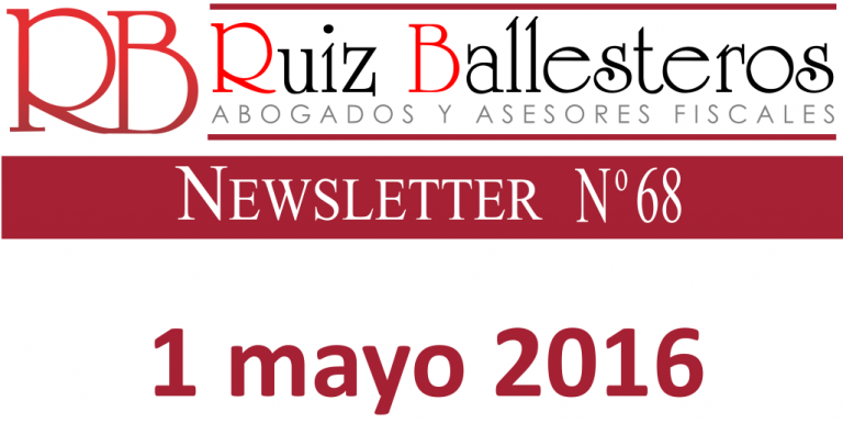 Newsletter nº 68| 1 mayo 2016