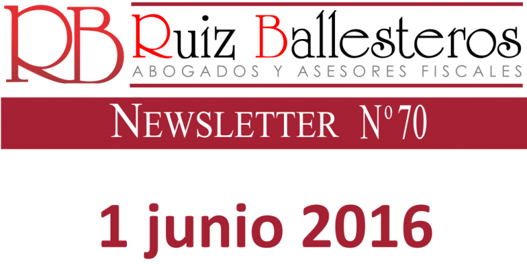 Newsletter nº 70 | 1 de junio