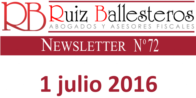 Newsletter nº 72 | 1 de julio de 2016