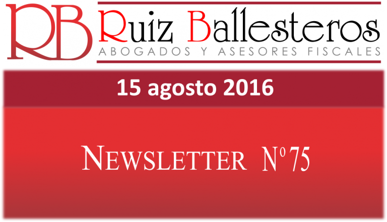 Newsletter nº 75 | 15 de agosto de 2016