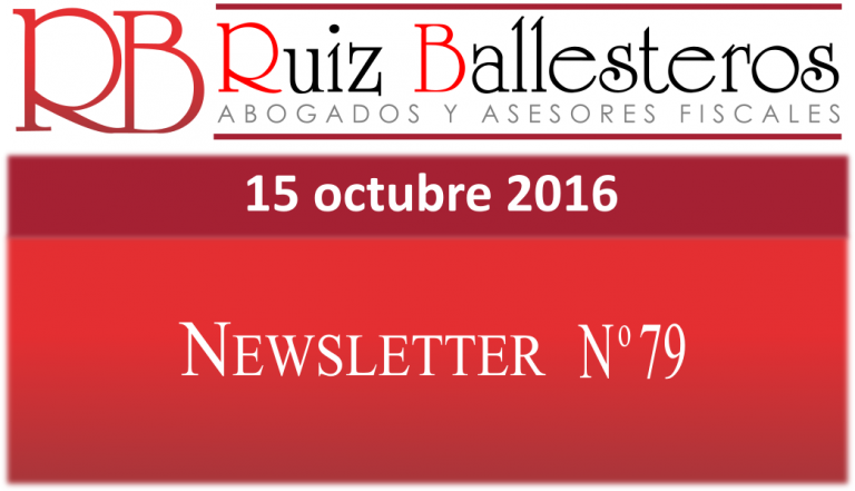 Newsletter nº 79 | 15 de octubre de 2016