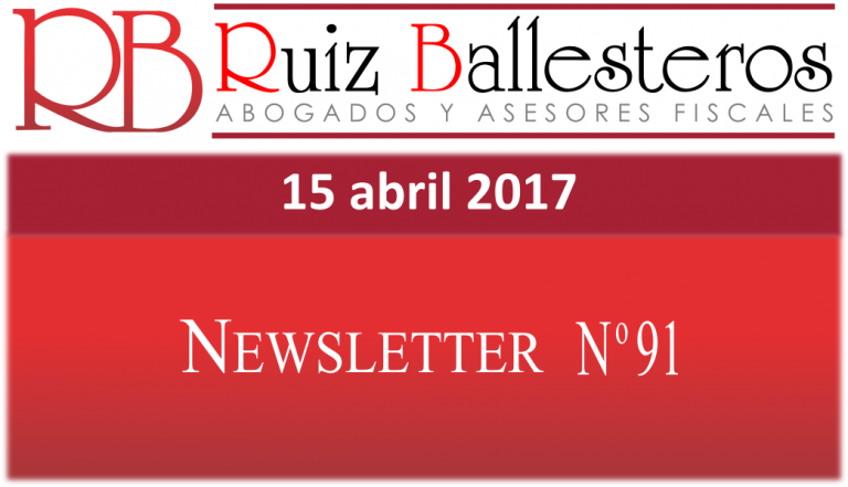 Newsletter nº 91 | 15 de abril de 2017