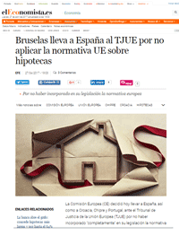 Bruselas Lleva A Espana Al Tjue Hipotecas