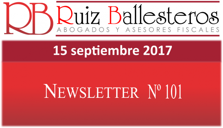 Newsletter nº 101 | 15 de septiembre de 2017