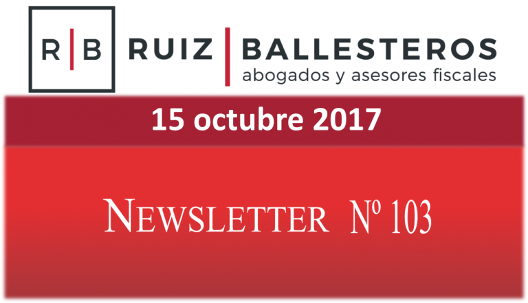 Newsletter nº 103 | 15 de octubre de 2017