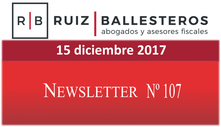 Newsletter nº 107 | 15 de diciembre de 2017