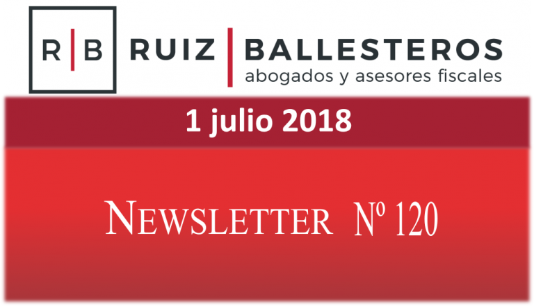 Newsletter nº 120 | 1 de julio de 2018