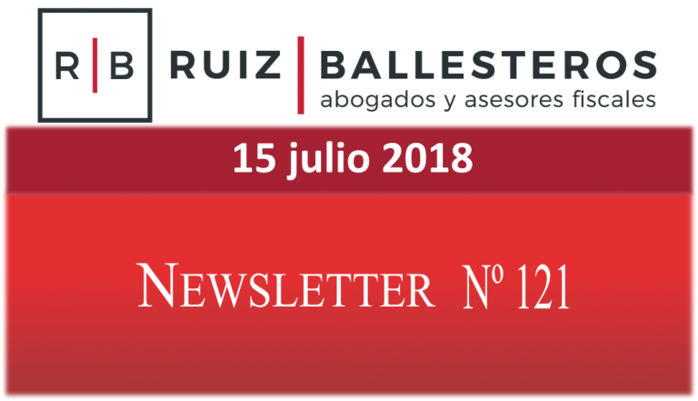 Newsletter nº 121 | 15 de julio de 2018