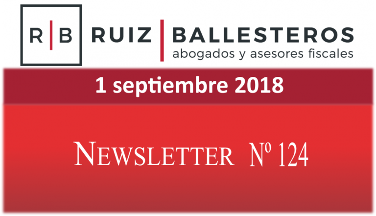 Newsletter nº 124 | 1 de septiembre de 2018