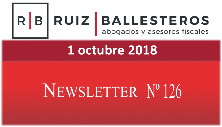Newsletter nº 126 | 1 de octubre de 2018