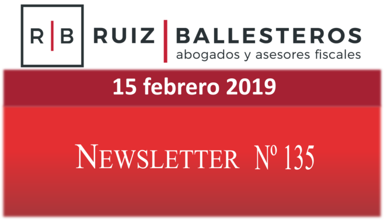 Newsletter nº 135 | 15 de febrero de 2019