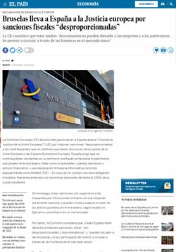 Bruselas Lleva A Espa%C3%B1a A La Justicia Sanciones Fiscales Desproporcionadas