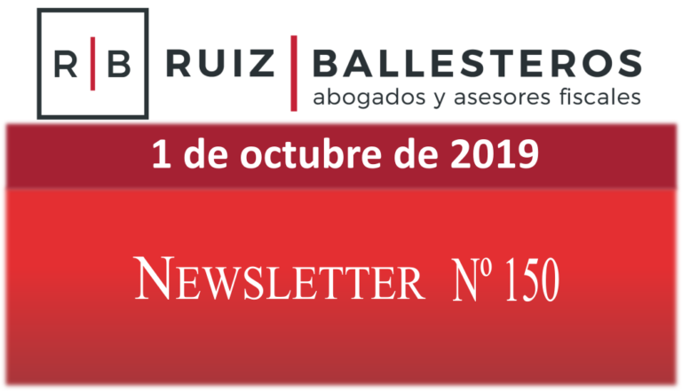 Newsletter nº 150 | 1 de octubre de 2019