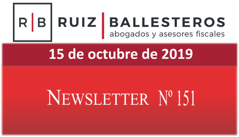 Newsletter nº 151 | 15 de octubre de 2019
