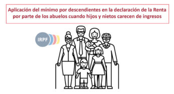 Aplicación del mínimo por descendientes en la declaración de la Renta por parte de los abuelos cuando hijos y nietos carecen de ingresos