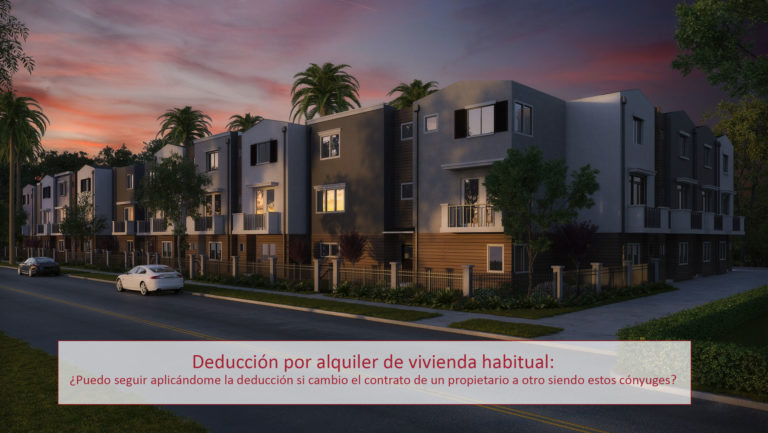 Deducción por alquiler de vivienda habitual