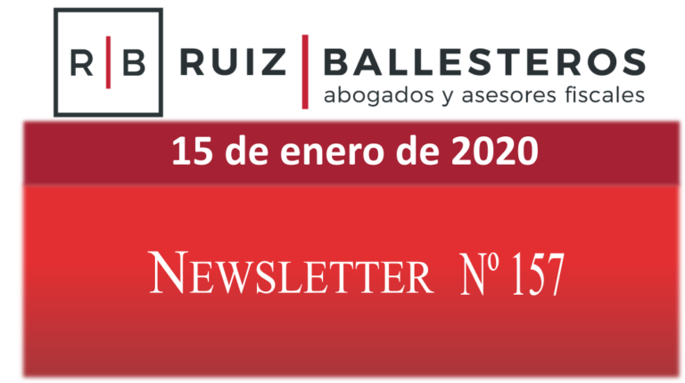 Newsletter nº 157 | 15 de enero de 2020