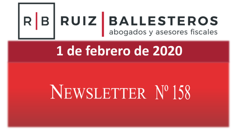 Newsletter nº 158 | 1 de febrero de 2020