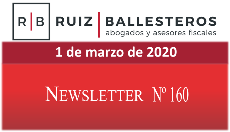Newsletter nº 160 | 1 de marzo de 2020