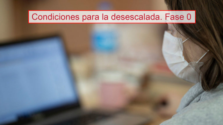 Condiciones para la desescalada. Fase 0