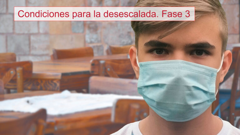 Condiciones para la desescalada. Fase 3