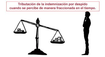 Tributación de la indemnización por despido cuando se percibe de manera fraccionada en el tiempo.