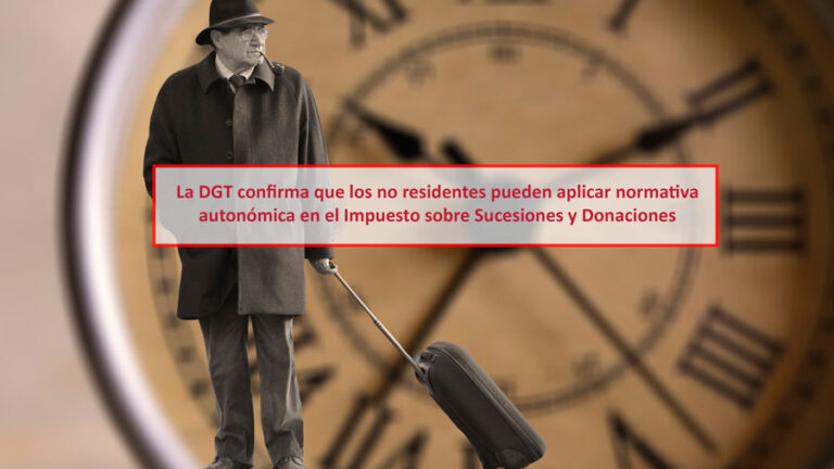 The DGT confirms that non-residents can apply regional regulations in the Inheritance and Gift Tax