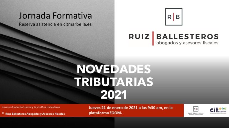 Jornada Formativa «Novedades fiscales para 2021»