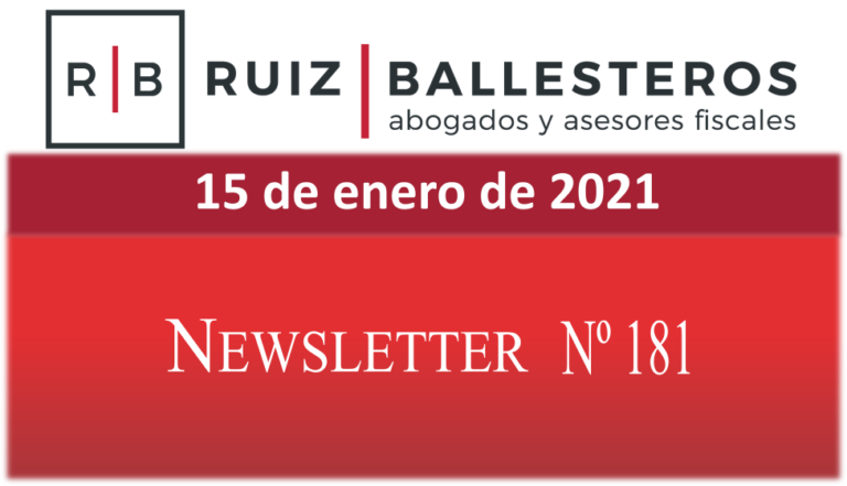Newsletter nº 181 | 15 de enero de 2021