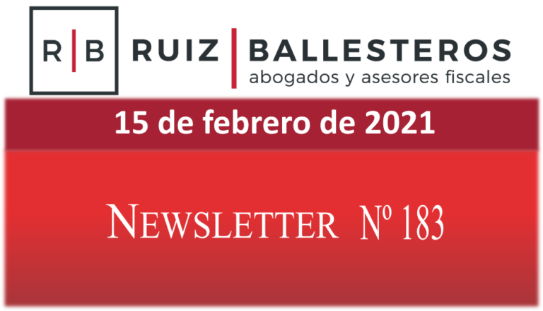 Newsletter nº 183 | 15 de febrero de 2021