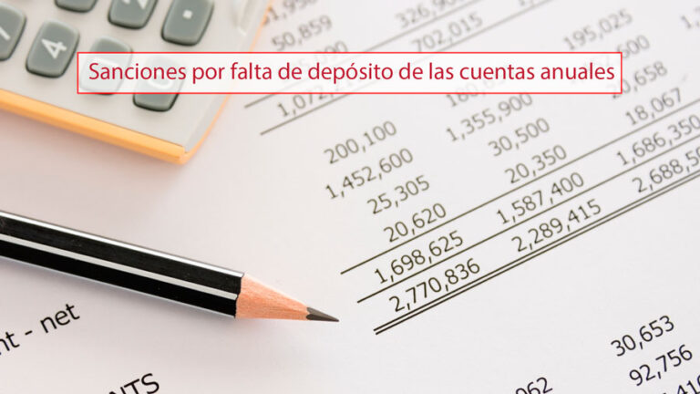 Sanciones por falta de depósito de las cuentas anuales