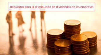 Requirements for the distribution of dividends in companies