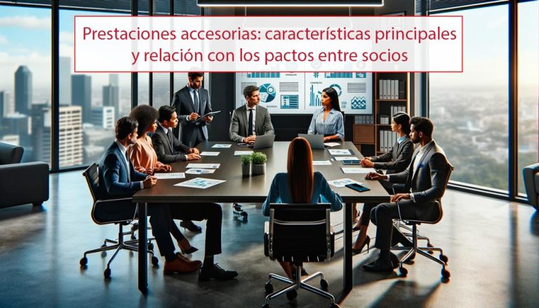 Prestaciones accesorias: características principales y relación con los pactos entre socios
