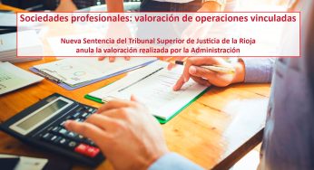 Sociedades profesionales: valoración de operaciones vinculadas