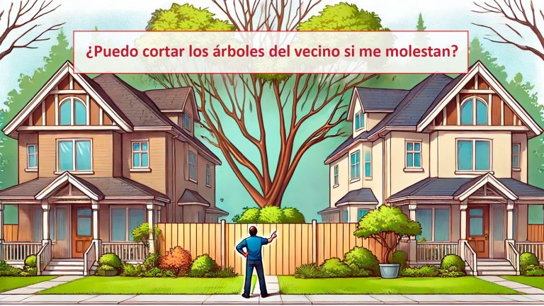 ¿Puedo cortar los árboles del vecino si me molestan?