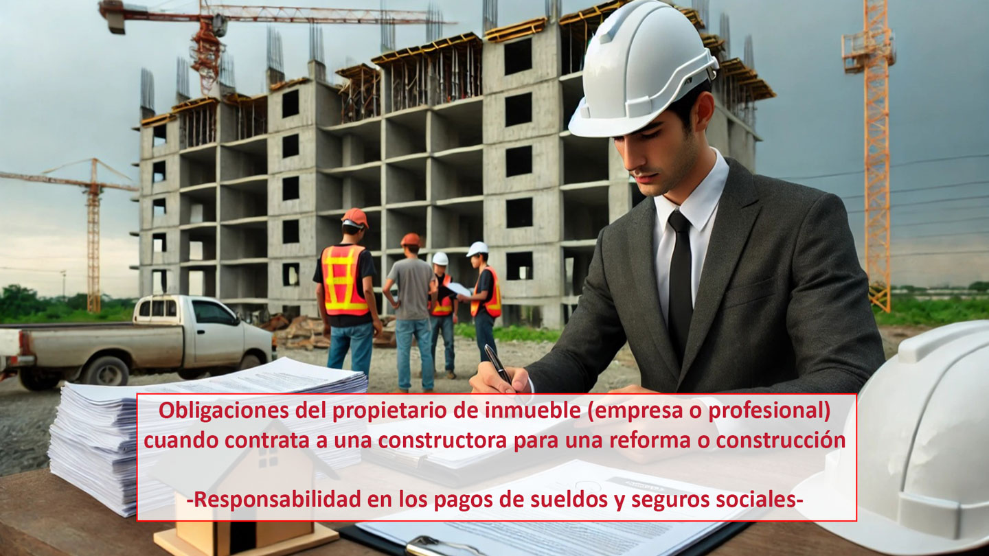Obligaciones Propietario Construccion