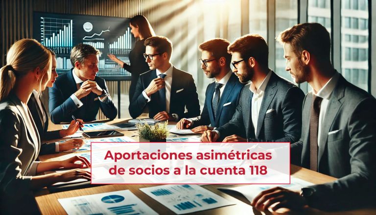 Aportaciones asimétricas de socios a la cuenta 118