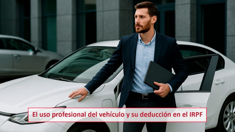 El uso profesional del vehículo y su deducción en el IRPF