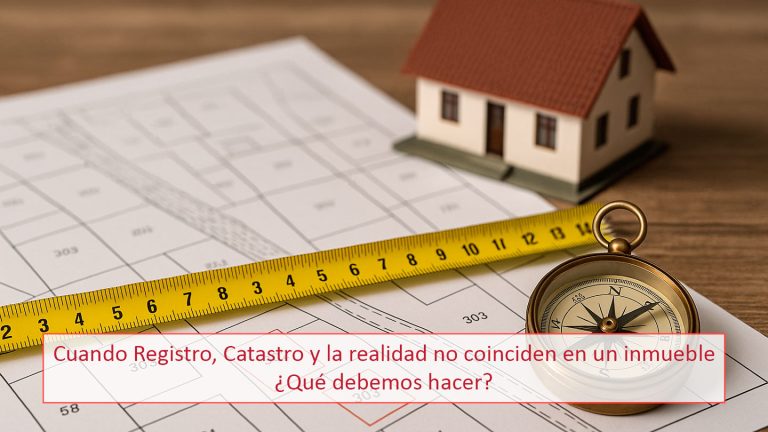 Cuando Registro, Catastro y la realidad no coinciden en un inmueble ¿qué debemos hacer?