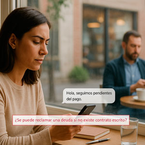 ¿Se puede reclamar una deuda si no existe contrato escrito?