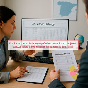 Disolución de sociedades españolas con socios extranjeros:  La DGT aclara cómo tributan las ganancias de capital