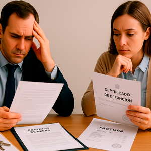 No puedo firmar la escritura de aceptación y adjudicación de herencia todavía ante Notario