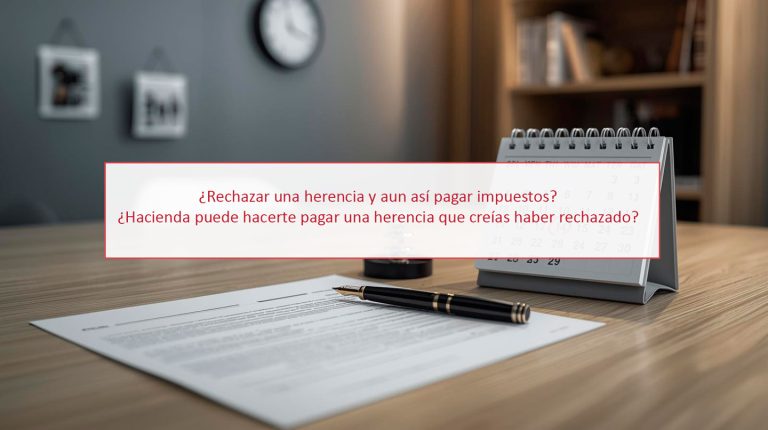 ¿Rechazar una herencia y aun así pagar impuestos? ¿Hacienda puede hacerte pagar una herencia que creías haber rechazado?