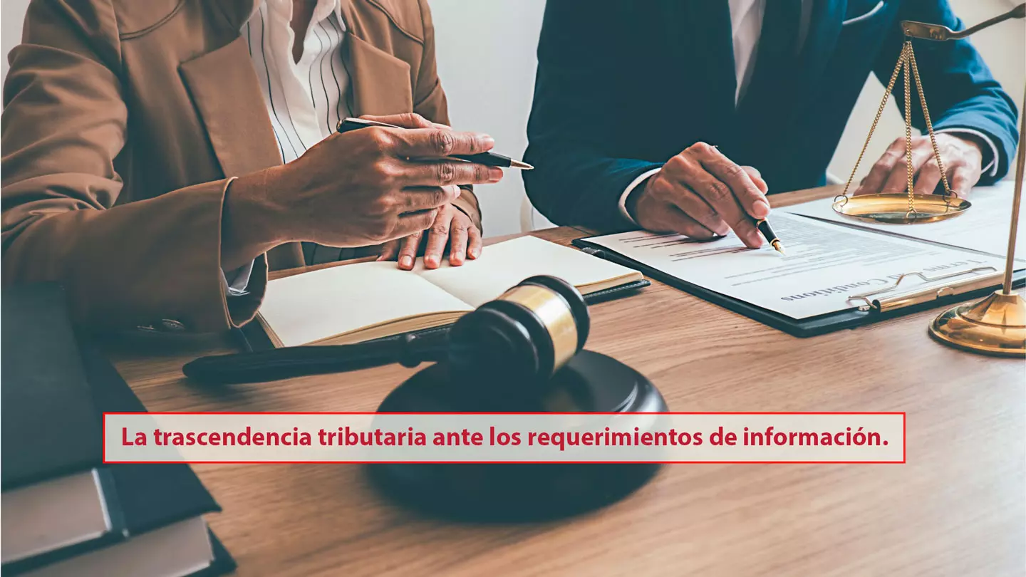 Trascendencia Tributaria Requerimientos Informacion